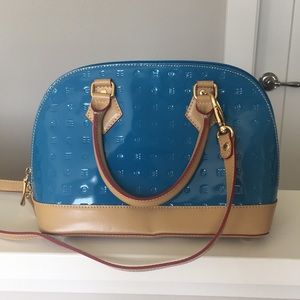 Arcadia Blue Leather Small Purse